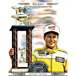Super Shots Sports Ricky Rudd #6 Silver Art Pack
