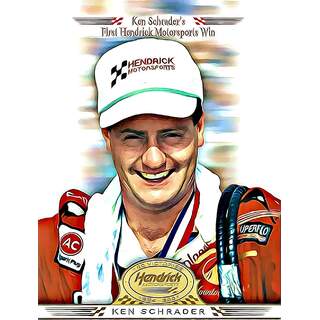 Super Shots Sports Ken Schrader #4 Gold Art Pack