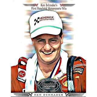 Super Shots Sports Ken Schrader #4 Silver Art Pack