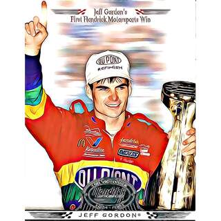 Super Shots Sports Jeff Gordon #8 Silver Art Pack