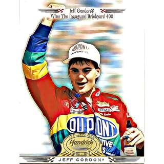 Super Shots Sports Jeff Gordon #9 Gold Art Pack