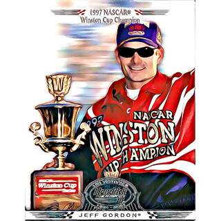 Super Shots Sports Jeff Gordon #15 Silver Art Pack